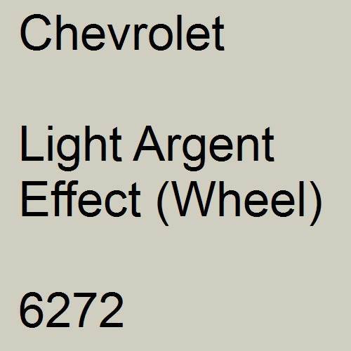 Chevrolet, Light Argent Effect (Wheel), 6272.